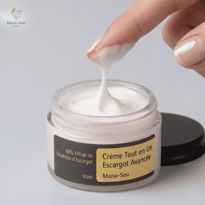 Crème Mucine 92% Mana Soo — résultats peau sensibilisée